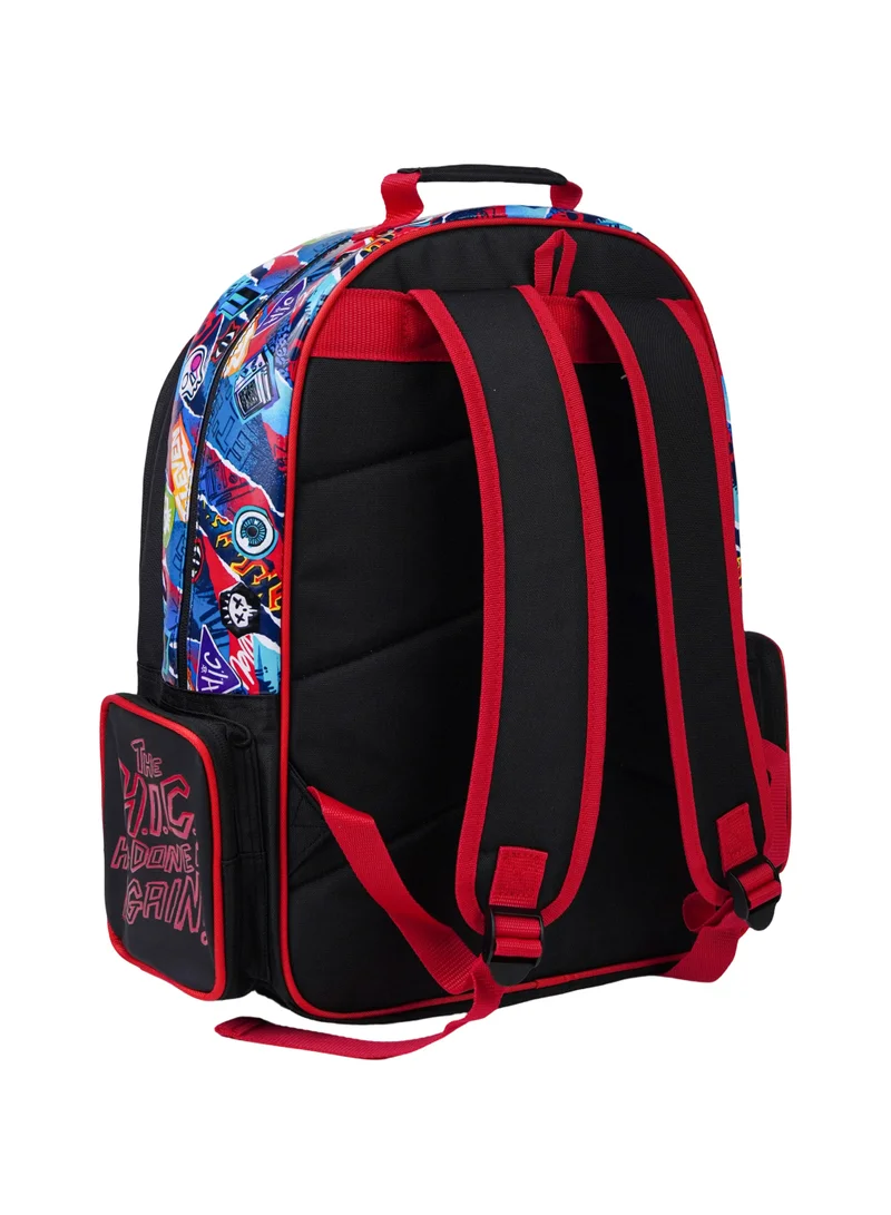 Netflix  Netflix Stranger Things Regular Backpack 18" | Large Capacity Multi-Pocket School Backpack for Kids & Teens | Hawkins Adventure School Bag | Travel & Everyday Backpack for Men | Best Price UAE