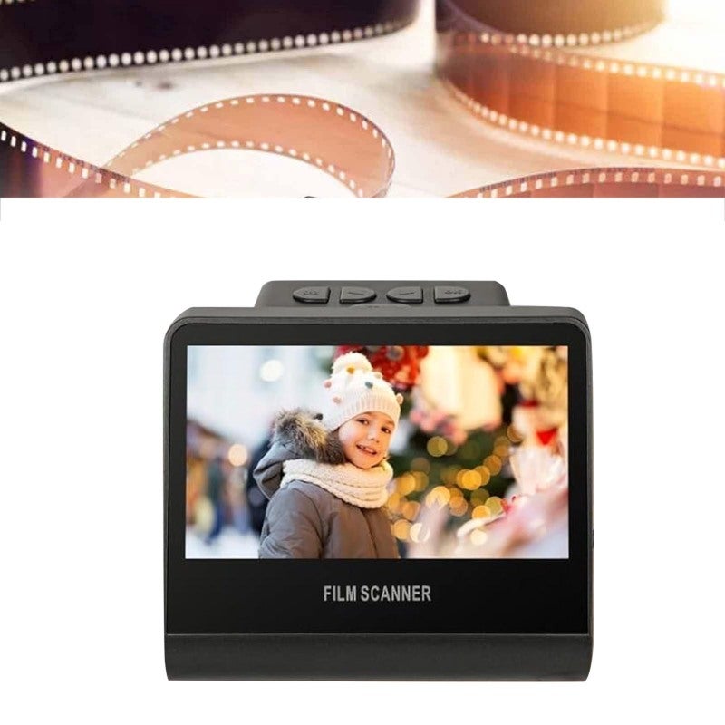 Film Scanner 22MP 16GB Built-In Memory - 5in 178° Viewing Angle LCD Display Negative Scanner for Home Photo Preservation & Old Film Conversion - Image 2