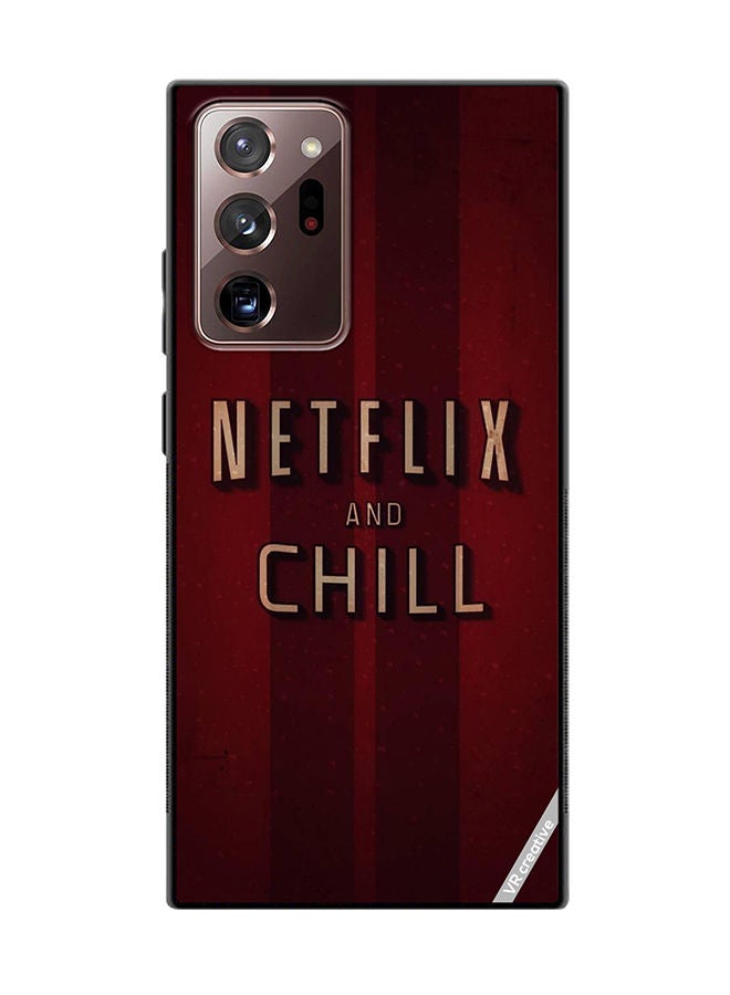 Protective Case Cover For Samsung Galaxy Note20 Ultra 5G Netfliz Nd Chill Design Multicolour