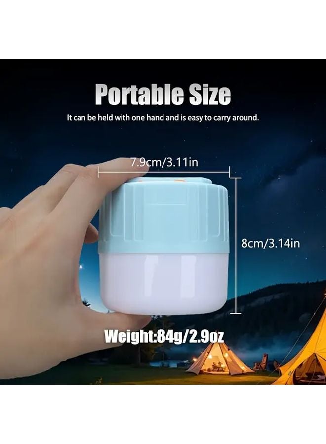 2pcs Portable Hands Free Flashlight Camping Lantern Type C Rechargeable With Hook - Image 4