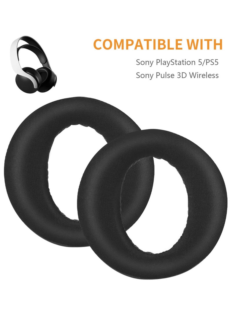 Chabeia PS5 Headset Earpads Cooling Gel Pulse 3D Wireless Ear Pads Cushions Replacement for Sony Playstation 5/PS5/Pulse 3D Wireless Gaming Headset, Soft and Comfortable Ear Cups Accessories (Black) - Image 5