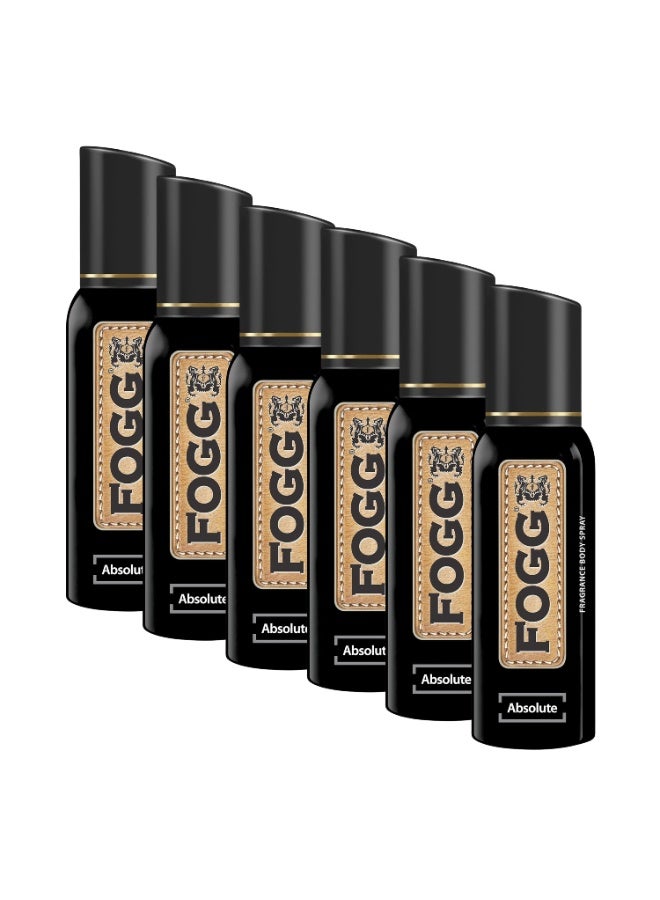 Fogg Deo (Absolute) Fragrance Body Spray 150ml X 6Pcs - Image 1