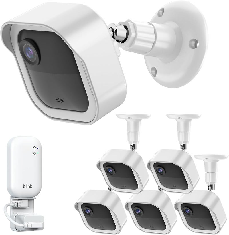 Gresus All-New Blink Outdoor Camera Wall Mount, 360° Adjustable Mount and Weather Proof Protective Housing with Blink Sync Module Outlet Mount for Blink Outdoor (4th & 3rd Gen) Camera System (White, 5 Pack) - Image 1