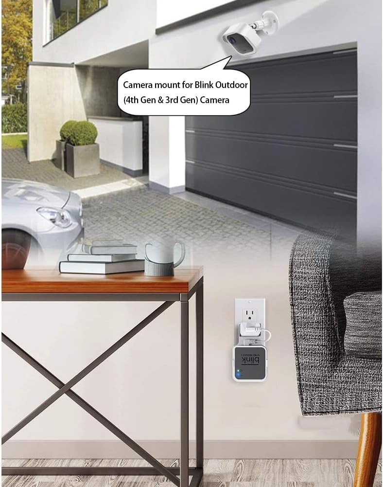 Gresus All-New Blink Outdoor Camera Wall Mount, 360° Adjustable Mount and Weather Proof Protective Housing with Blink Sync Module Outlet Mount for Blink Outdoor (4th & 3rd Gen) Camera System (White, 5 Pack) - Image 5