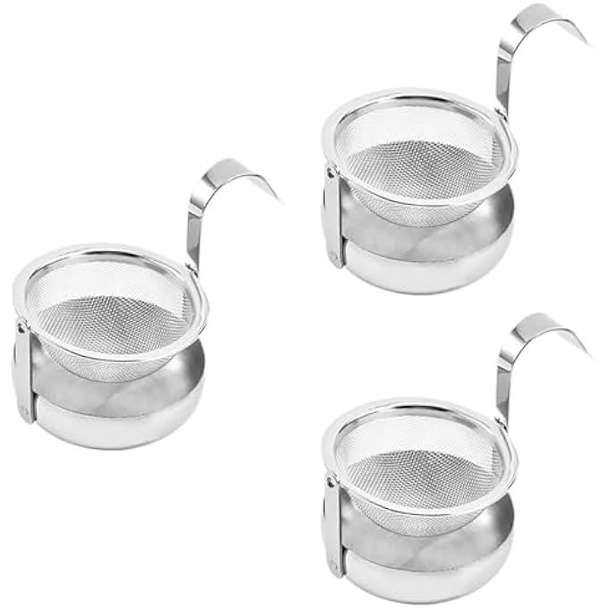 KASTWAVE Tea Strainers For Loose Tea 3 Pcs Stainless Steel Tea Infuser Filter With Handle Extra Fine Mesh Tea Infuser Rotary Reusable Tea Strainers For Loose Leaf Tea Spices Seasonings - Image 1