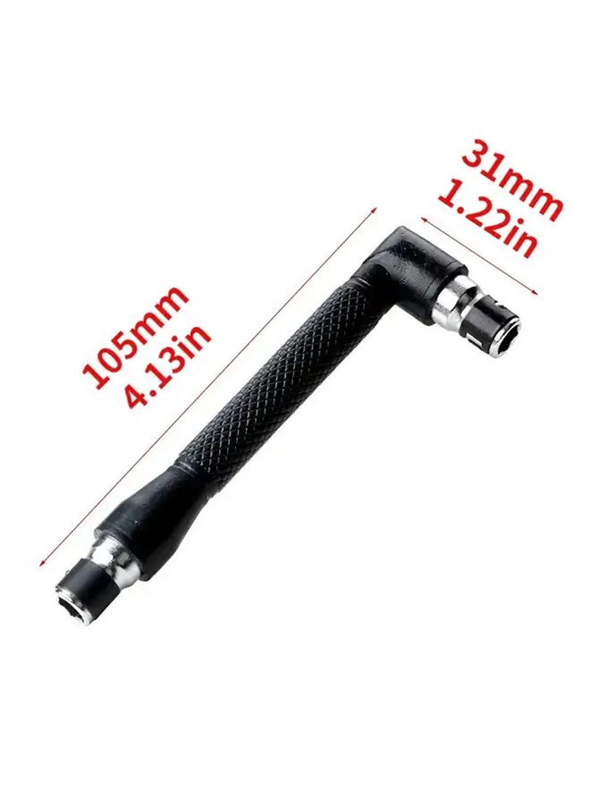 Professional Heavy Duty Vanadium Steel L Shaped Extension Bar Wrench 10 Bits Long Screwdriver For Tight Spaces Nut And Bolt Removal Ideal For Electricians Plumbers DIY And Automotive Repair - Image 5