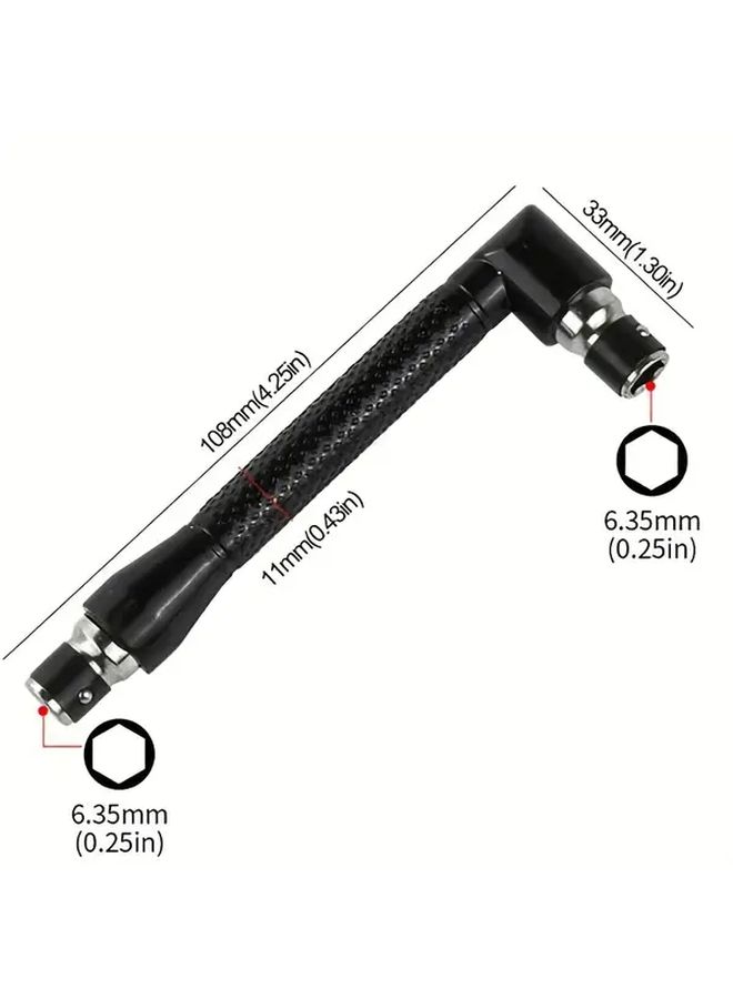 Professional Heavy Duty Vanadium Steel L Shaped Extension Bar Wrench 10 Bits Long Screwdriver For Tight Spaces Nut And Bolt Removal Ideal For Electricians Plumbers DIY And Automotive Repair - Image 3
