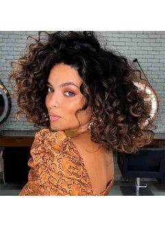 Eerya 7 Packs GoGo Curl Crochet Hair 10 Inch Short Curly Crochet Hair for Women Beach Curl Water Wave Deep Twist Crochet Braids Synthetic Braiding Hair Extensions 10 InchT1B430 