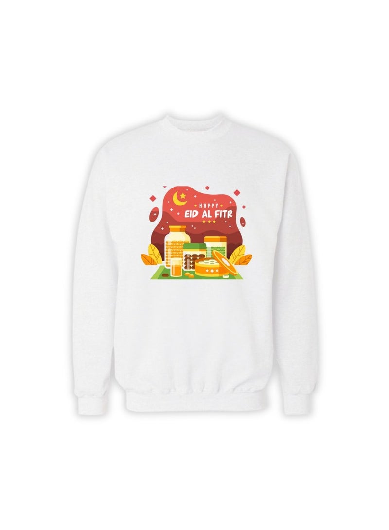 برينت شوب فور مي سويت شيرت نسائي للعيد – نسيج قطن 100% | سويت شيرت للنساء | لباس غير رسمي | سويت شيرت بأكمام طويلة ورقبة دائرية | سويت شيرت احتفالي للعيد - Image 4