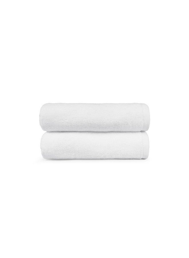 MYTRIDENT Trident Towels for Hand, Hotel Premium Whites Collection, Durable, 100% Cotton, Easy Care, 2 Hand Towels, White - Image 4
