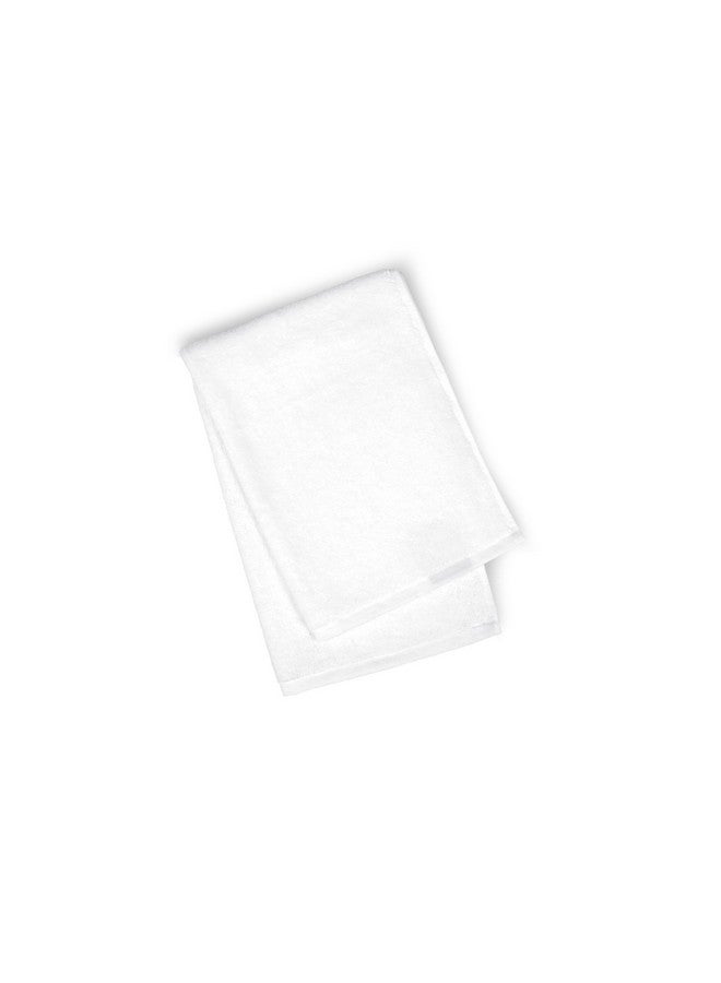 MYTRIDENT Trident Towels for Hand, Hotel Premium Whites Collection, Durable, 100% Cotton, Easy Care, 2 Hand Towels, White - Image 5