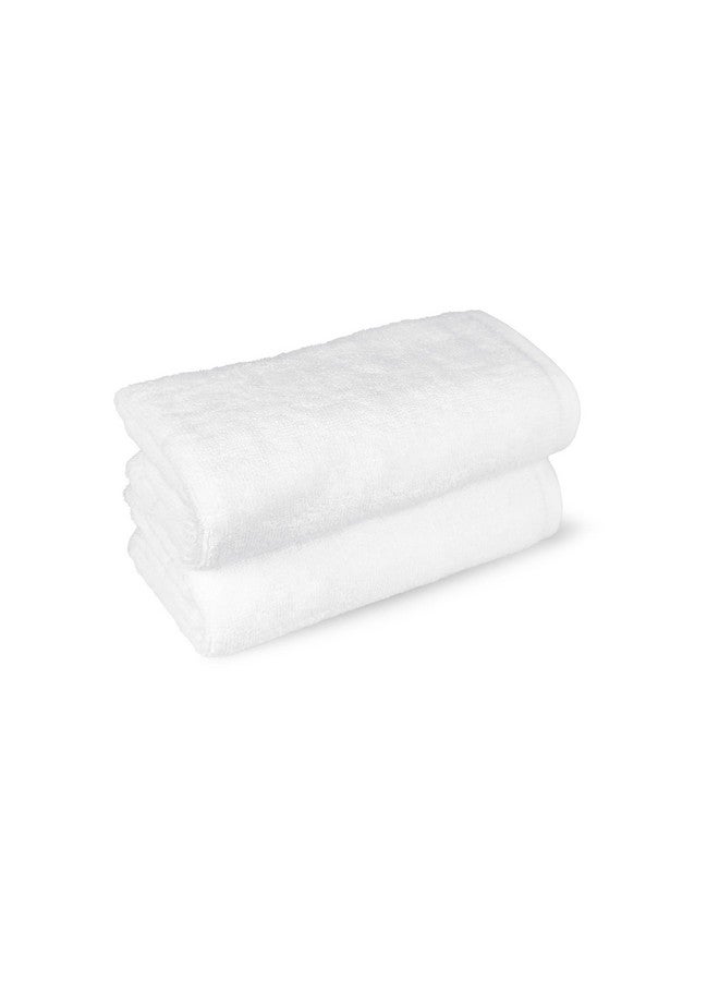 MYTRIDENT Trident Towels for Hand, Hotel Premium Whites Collection, Durable, 100% Cotton, Easy Care, 2 Hand Towels, White - Image 2