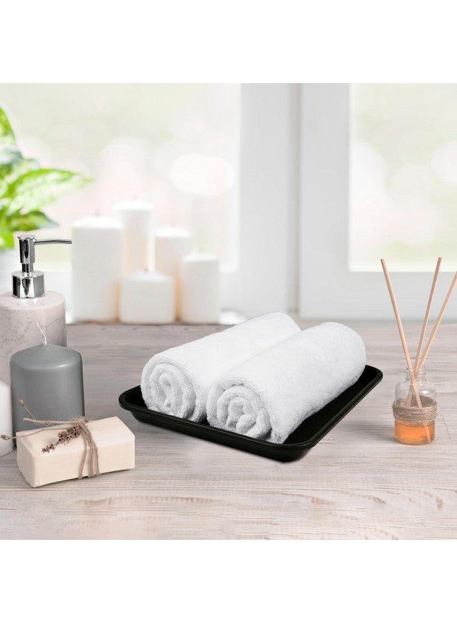 MYTRIDENT Trident Towels for Hand, Hotel Premium Whites Collection, Durable, 100% Cotton, Easy Care, 2 Hand Towels, White - Image 1