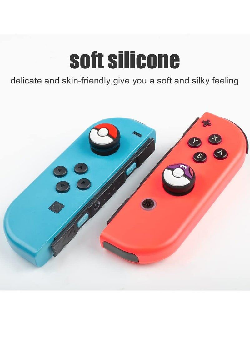 Switch Joycon Thumb Grip Caps, Soft Silicone Joystick Cover Compatible with Nintendo Switch/OLED/Switch Lite, Analog Stick Grips Button Covers for Switch - Image 2