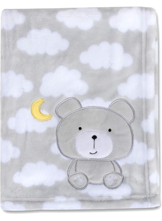 Baby Essentials Plush Fleece Throw and Receiving Baby Blankets for Boys and Girls  - Image 1