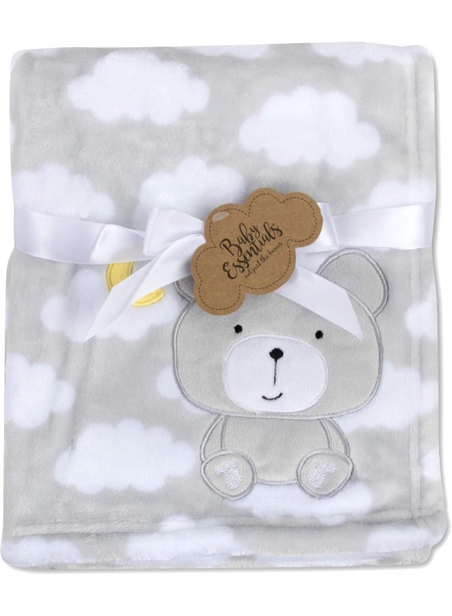 Baby Essentials Plush Fleece Throw and Receiving Baby Blankets for Boys and Girls  - Image 2