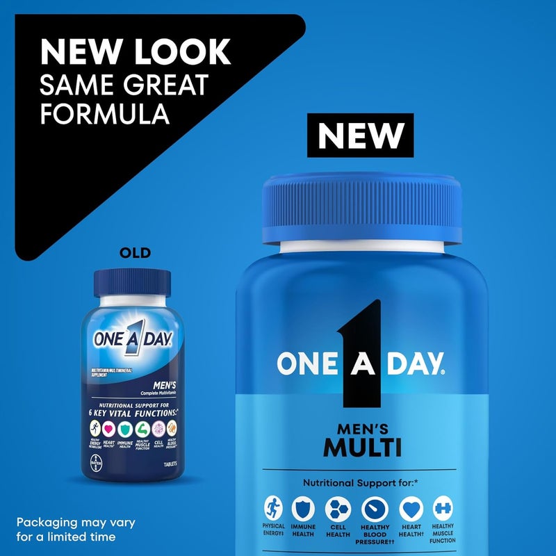 One A Day Multivitamin for Men  Daily Mens Multivitamins with Vitamin D Zinc Folic Acid and B Vitamins Physical Energy Support 200 Ct - Image 2