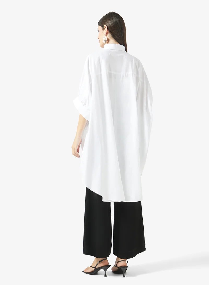 Fyor Layered Hem Button-Down Shirt