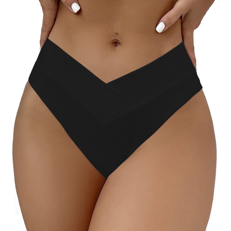 SherryDC Women's V Cut High Waisted Bikini Bottom High Leg Cut Swimsuit Bathing Suit Bottoms - Image 1