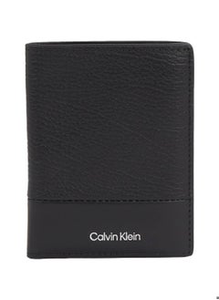 CALVIN KLEIN Men's Bifold Wallet - Leather, Black  - Image 1