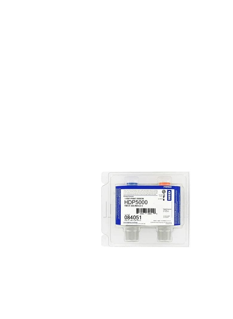 Fargo - Fargo Genuine YMCK Color Ribbon for HDP5000 Model Printer 84051 - Image 1