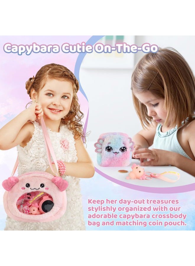 Tekeii هدايا أكسولوتل للفتيات، ألعاب أكسولوتل مع دفتر ملاحظات ف fluffy، ملصق، والمزيد - هدايا للأطفال من 6-8 سنوات، عيد الميلاد عيد ميلاد للفتيات من 3 إلى 10 سنوات - Image 4