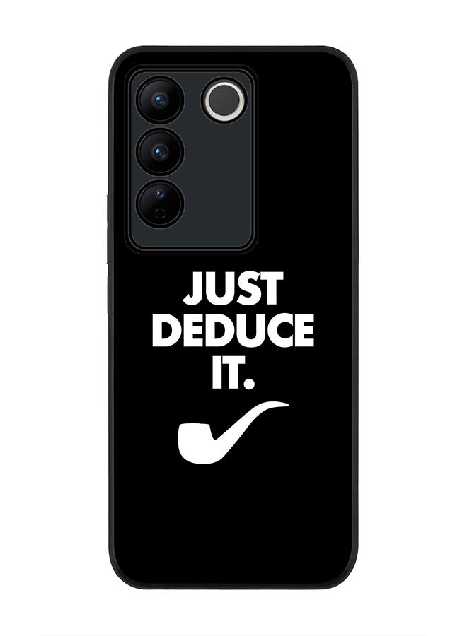 Stylizedd Rugged Black Edge case for Vivo V27 / Vivo V27 Pro / Vivo S16, Slim fit Soft Case Flexible Rubber Edges Anti Drop TPU Gel Thin Cover - Just deduce it - Image 1