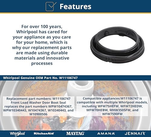 Whirlpool W11106747 Door Boot Seal - Image 4