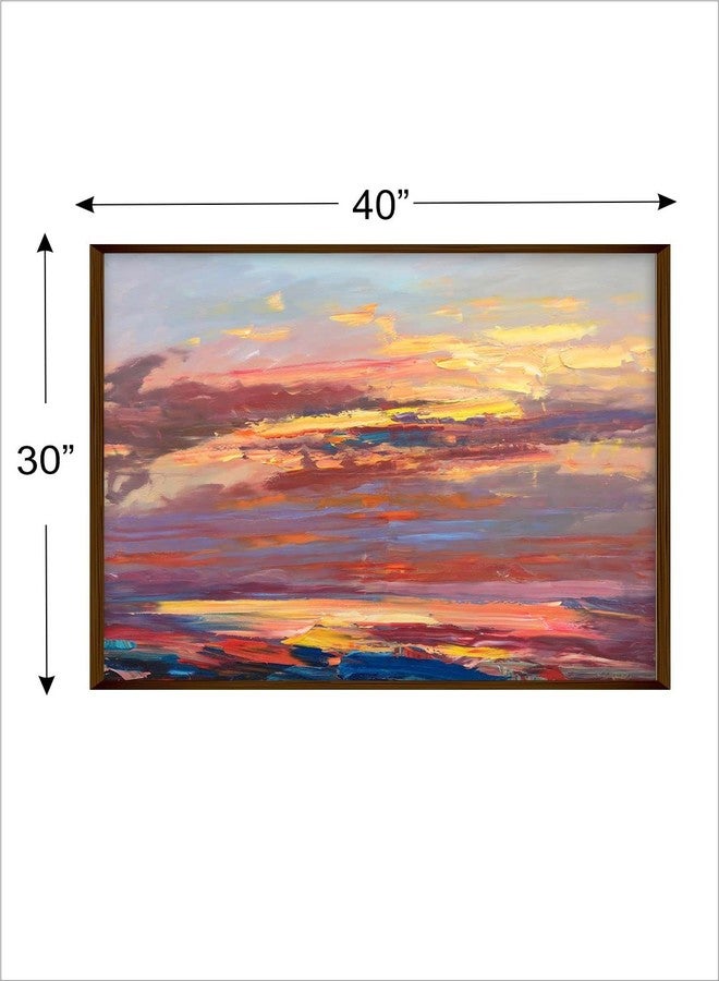 Artsense Painting for wall decoration Cloud Abstract wall painting for living room big size painting for home decoration with frame-Multicolor/30x40 inches/(76x101 cm) - Image 2