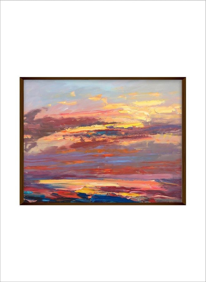 Artsense Painting for wall decoration Cloud Abstract wall painting for living room big size painting for home decoration with frame-Multicolor/30x40 inches/(76x101 cm) - Image 3