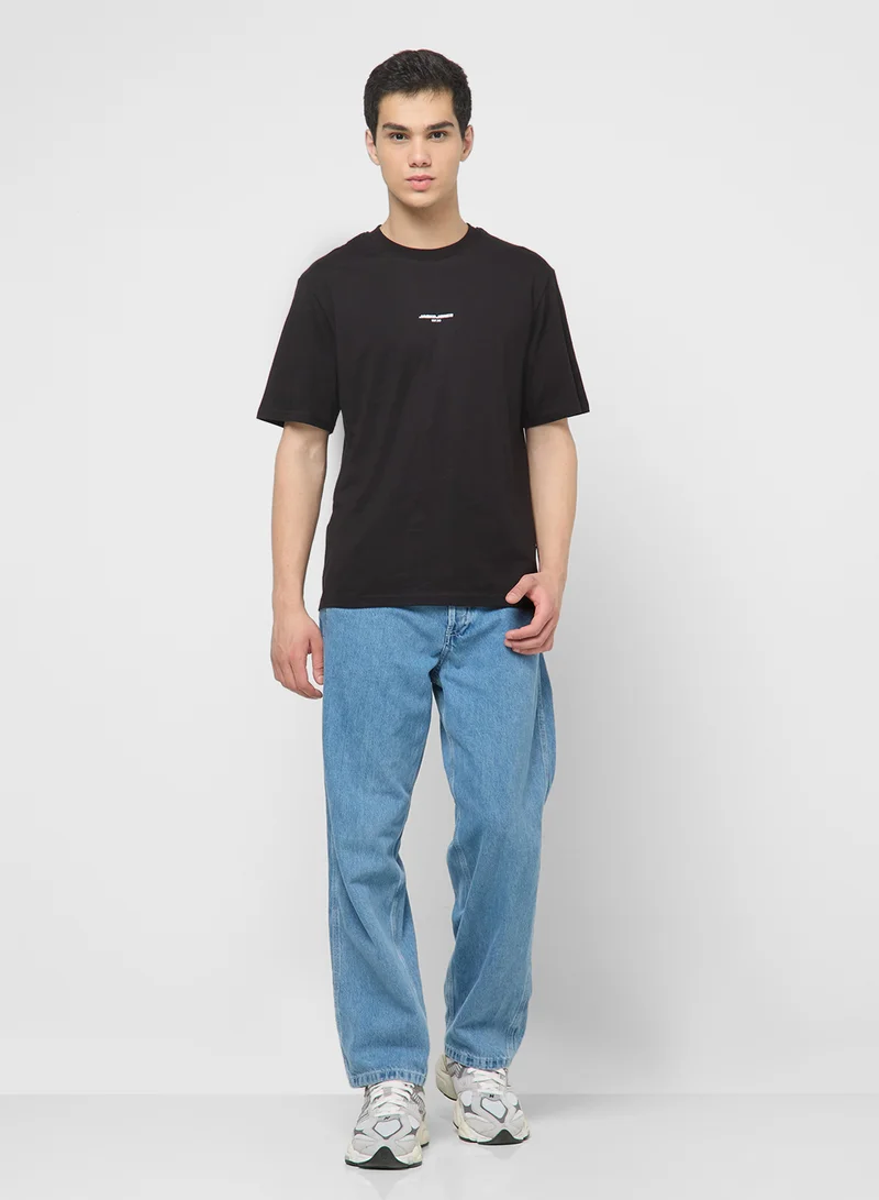 JACK & JONES JCOLIDO AOP BACK PRINT TEE SS CREW NECK