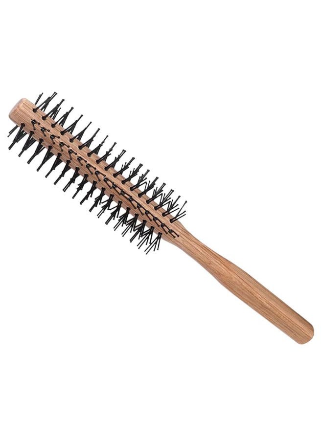 FOMIYES Round Hair Brush Wooden Comb Mini Quiff Roller for Women Men Thin Hair Bangs Beard Styling Lifting Curling Hairstyling Tool - Image 3