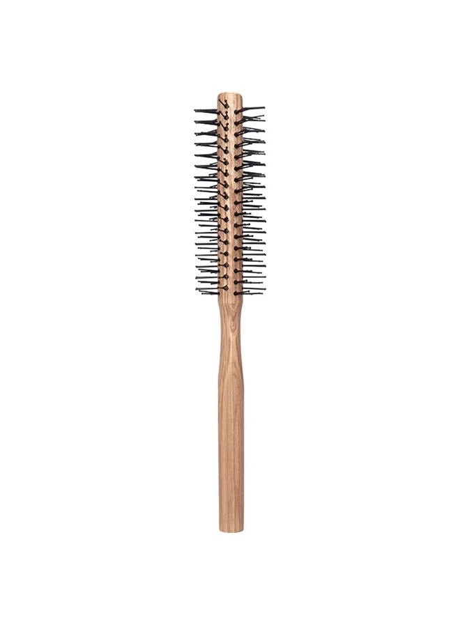 FOMIYES Round Hair Brush Wooden Comb Mini Quiff Roller for Women Men Thin Hair Bangs Beard Styling Lifting Curling Hairstyling Tool - Image 1