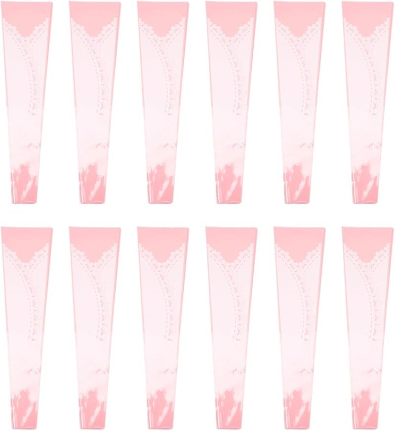Retro Lace Flower Packaging Bags Rose Pink 20pcs for Florist Bouquet Floral Arrangement - Image 1