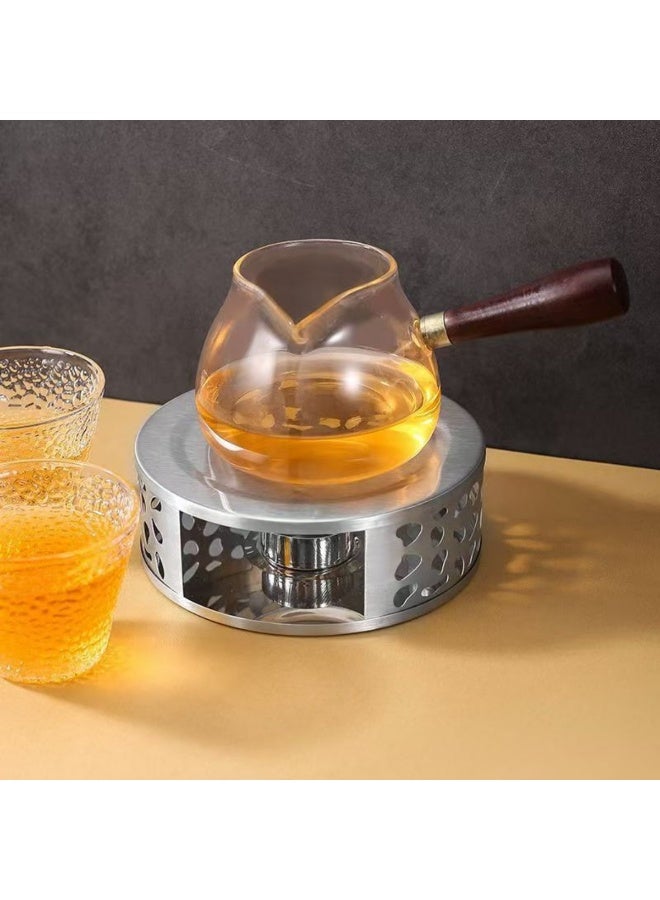 Stainless Steel Teapot Warmer, Metal Teapot Heater with Tealight Holder Base, Coffee Tea Warmer for Glass Teapot Ceramic Teapot and Other Heatproof Dish - Image 3