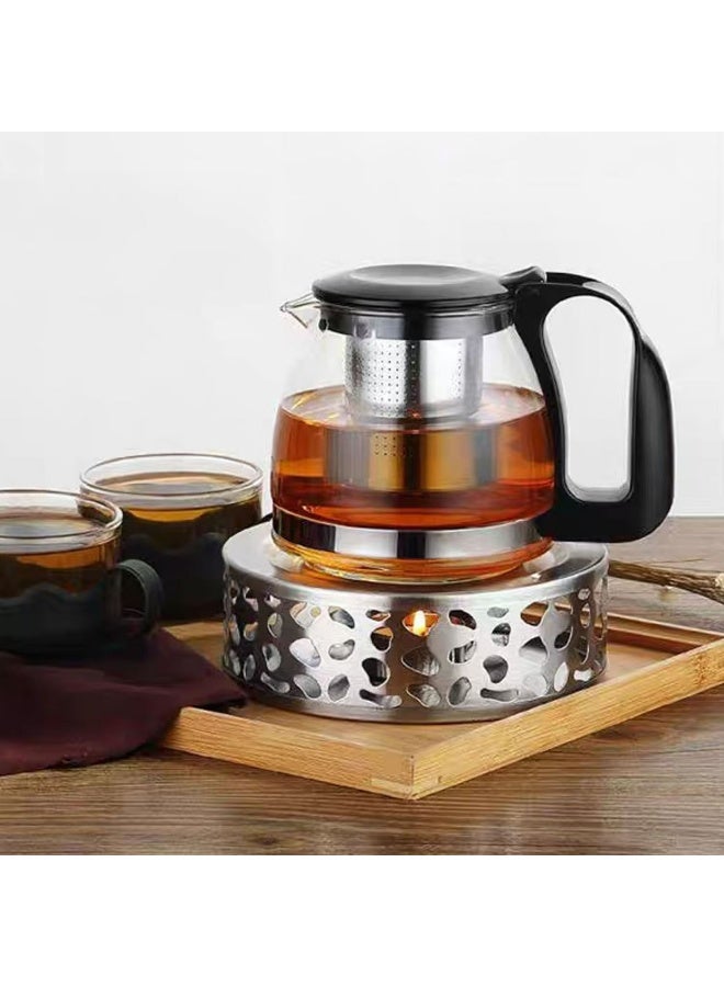 Stainless Steel Teapot Warmer, Metal Teapot Heater with Tealight Holder Base, Coffee Tea Warmer for Glass Teapot Ceramic Teapot and Other Heatproof Dish - Image 5