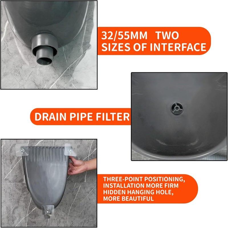 shawoo Waterless Urinal Garage Urinal for Men Plastic Urinals for Men, Urine Diverter Outdoor Urinal Wall-Mounted Urinals For Men Bathroom, No-Drill Lnstallation Self-Adhesive Mens Urinal - Image 4