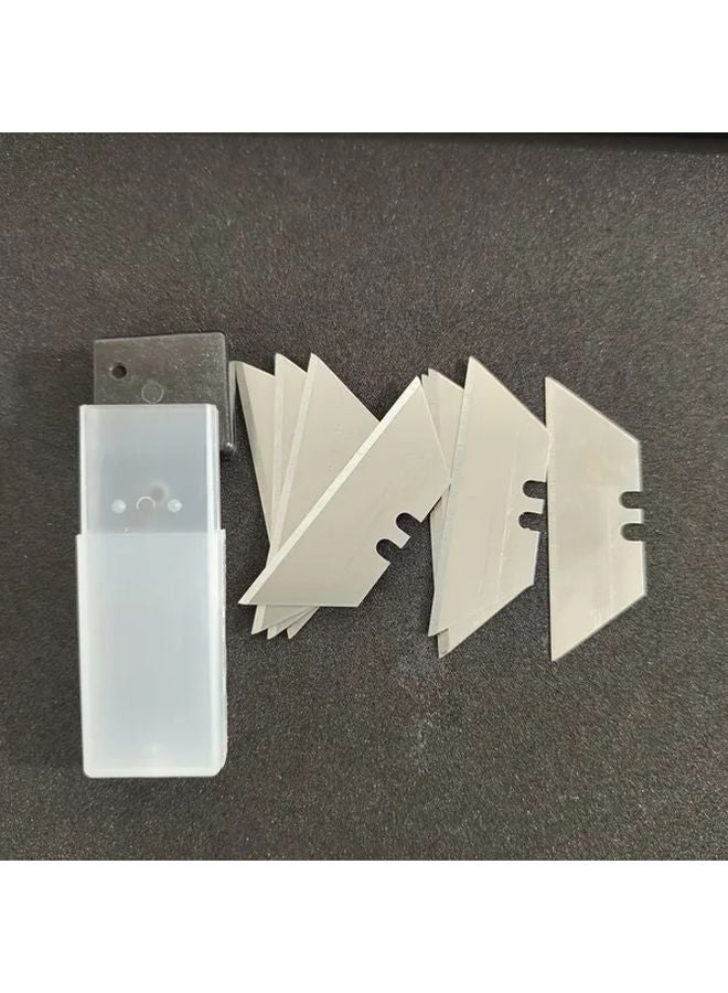 10pcs Metal Hand Push Blades Multi Function DIY Art Craft Triangle Blades Set - Image 2