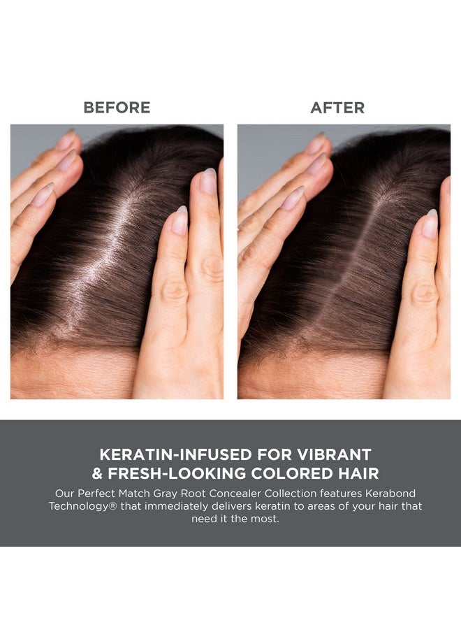 KERATHERAPY Keratin Infused Perfect Match Gray Root Concealer Spray Black 3 Oz 118 Ml Root Cover Up Spray To Hide Gray Roots Keratin Therapy Hair Darkening & Temporary Scalp Concealer  - Image 3