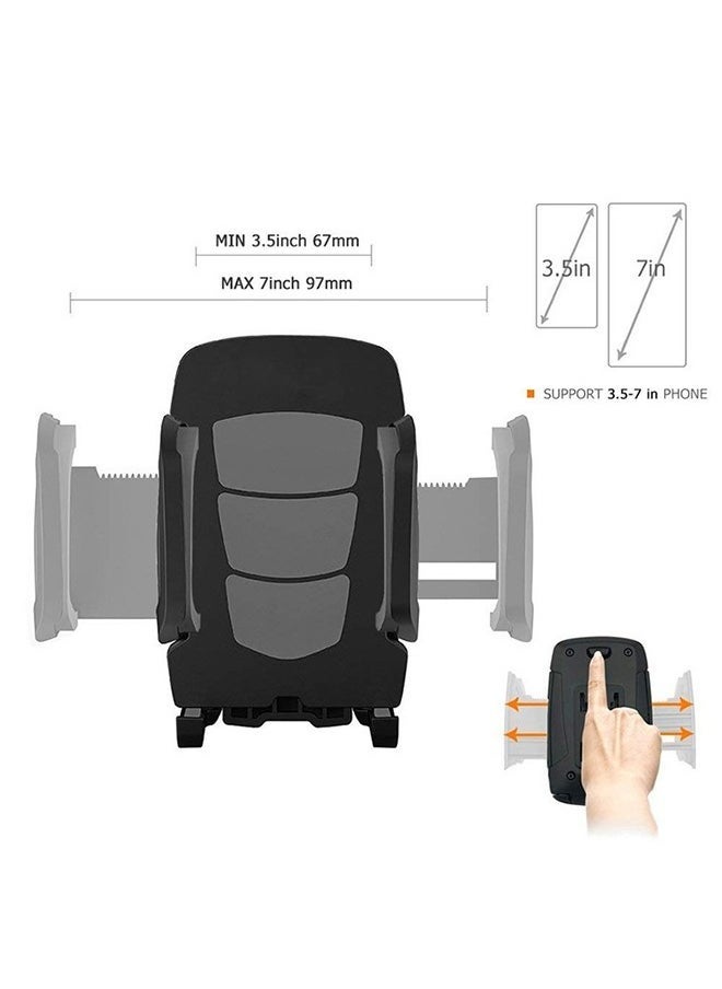 Bukela - Car Phone Mount,  3-in-1 Cell Holder Air Vent Dashboard Mount Windshield for iPhone Xs Max R X 8 Plus 7 6S Samsung Galaxy S9 S8 Edge S7 S6 LG Sony and More - Image 1