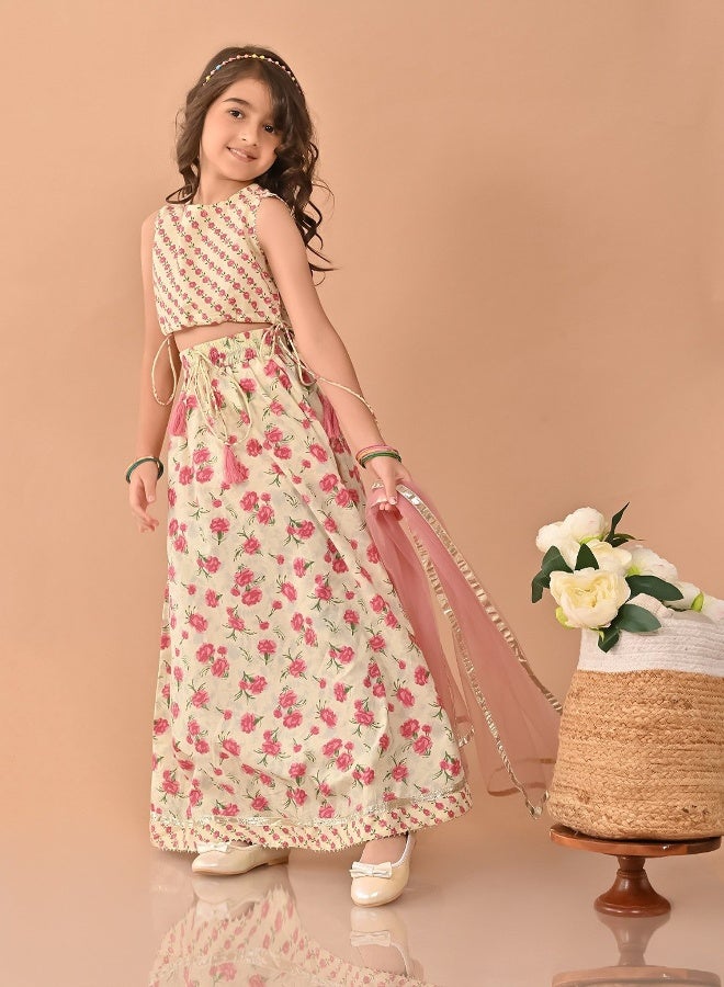 LILPICKS Printed Kurta Sharara Set 