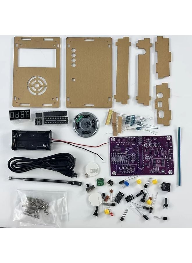 DIY FM Radio Kit 1 Set with Digital Display RDA5807S Module TDA2822 Amplifier 87 108MHz Tuner - Image 1