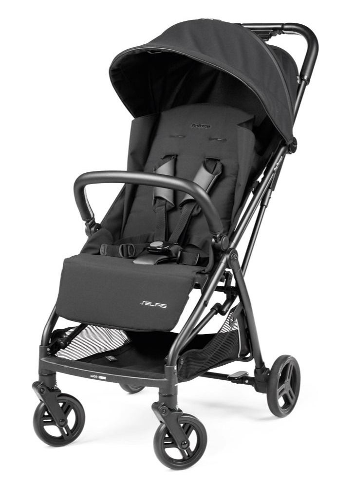 Peg Perego Selfie Lightweight and Self Folding Travel Stroller Suitable from 0 Months to 3 Years-Licorice  - Image 1
