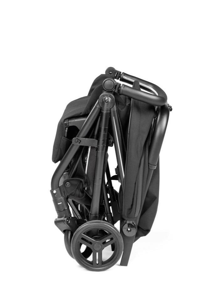 Peg Perego Selfie Lightweight and Self Folding Travel Stroller Suitable from 0 Months to 3 Years-Licorice  - Image 4