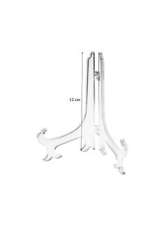 The Bros Plastic Easels, 4 Pcs Clear Picture Display Stands Card Easels Holder Stands for Home Decoration Birthdays Tables, 4.72Inch  - Image 3