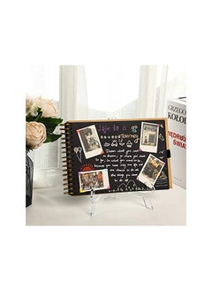 The Bros Plastic Easels, 4 Pcs Clear Picture Display Stands Card Easels Holder Stands for Home Decoration Birthdays Tables, 4.72Inch  - Image 5