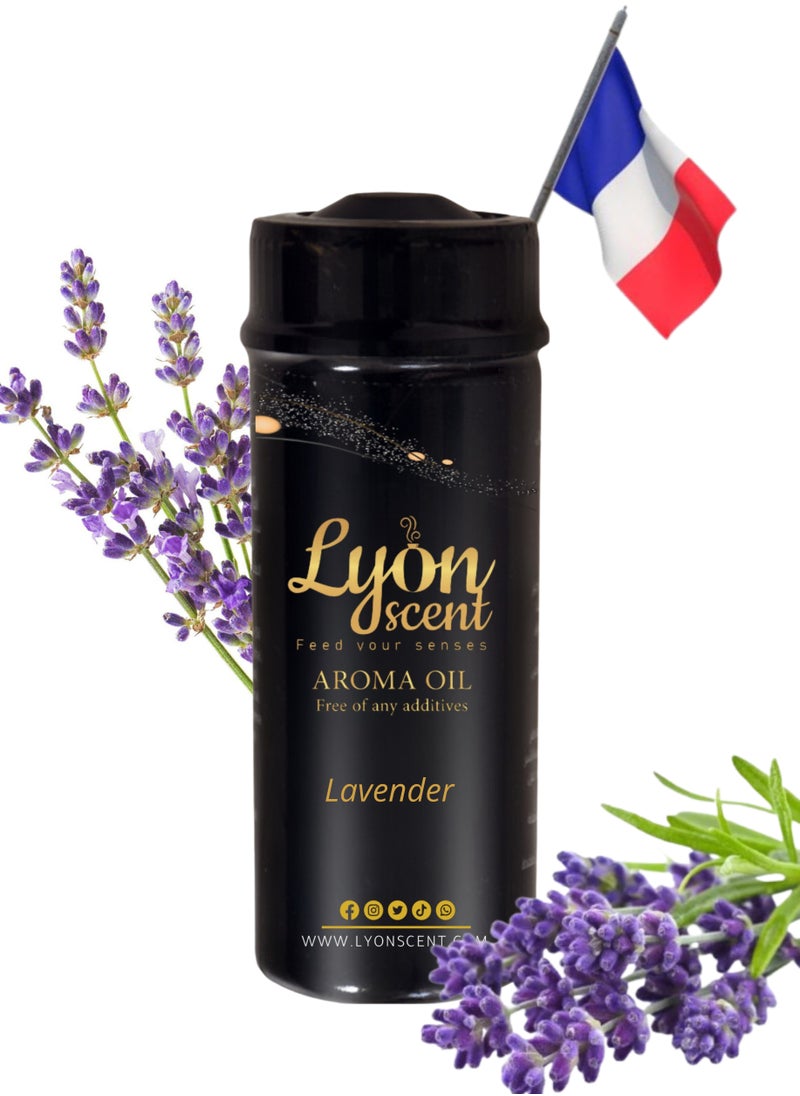 LYON SCENT Lyon Scent Aroma Oil, 100% Pure Oil, Perfume for Air Freshener, Diffuser Aroma, Fragrance Oil, Air Freshener Oil refill, Essential Scented Oil, Luxurious Scent (LAVENDER)  - Image 1
