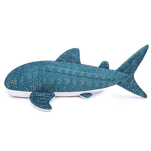 ZHONGXIN MADE Simulation Great Whale Shark Plush Toy - Realistic 20.5" Long Lifelike Blue Texture Whale Shark Stuffed Toys, Super Soft Ocean Sea Creatures Sharks Plush Toy Gift Collection for Kids - Image 5