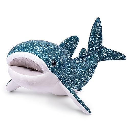ZHONGXIN MADE Simulation Great Whale Shark Plush Toy - Realistic 20.5" Long Lifelike Blue Texture Whale Shark Stuffed Toys, Super Soft Ocean Sea Creatures Sharks Plush Toy Gift Collection for Kids - Image 3