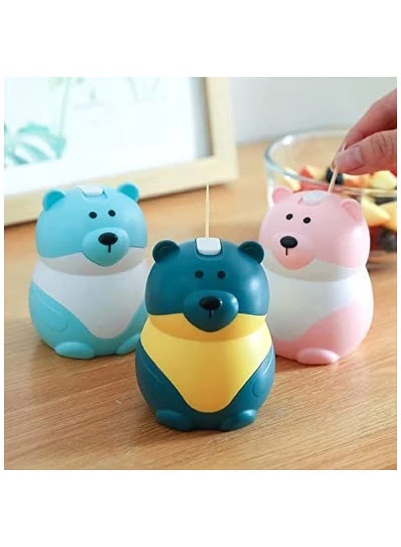 Multicolor teddy bear-shaped toothpick holder - Image 1